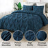 Marquis Luxurious Pinch Pleated All-Season Comforter With  Pillow Shams